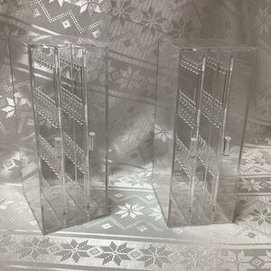 2 Acrylic Earring Jewelry Organizers